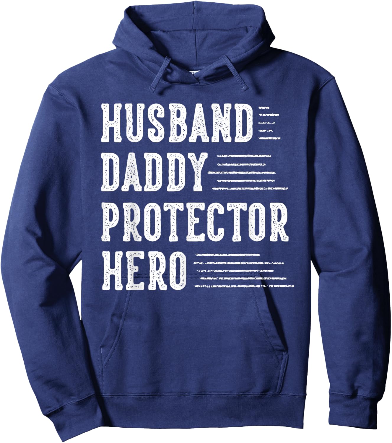 Husband Daddy Protector Hero Gifts for Dad Father's Day Hoodie - Hoodie | Navy