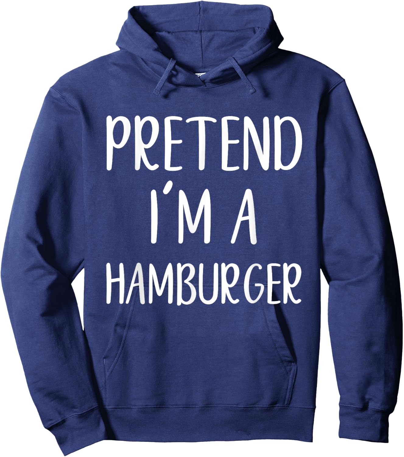 Pretend I'm Hamburger Costume Halloween Simple Kid Burger Hoodie - Hoodie | Navy