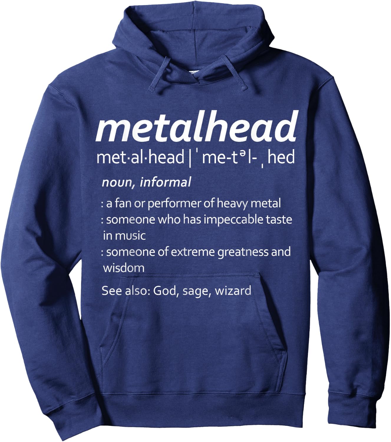 Metalhead definition Heavy Music Fans Hoodie - Hoodie | Navy