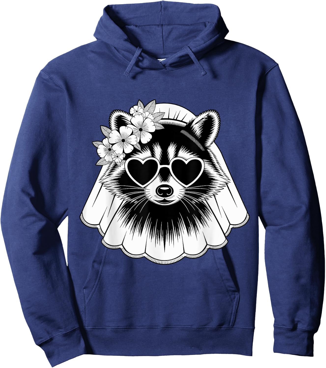 Feral Bride Design raton laveur Fête de mariage Hoodie - Hoodie | Navy