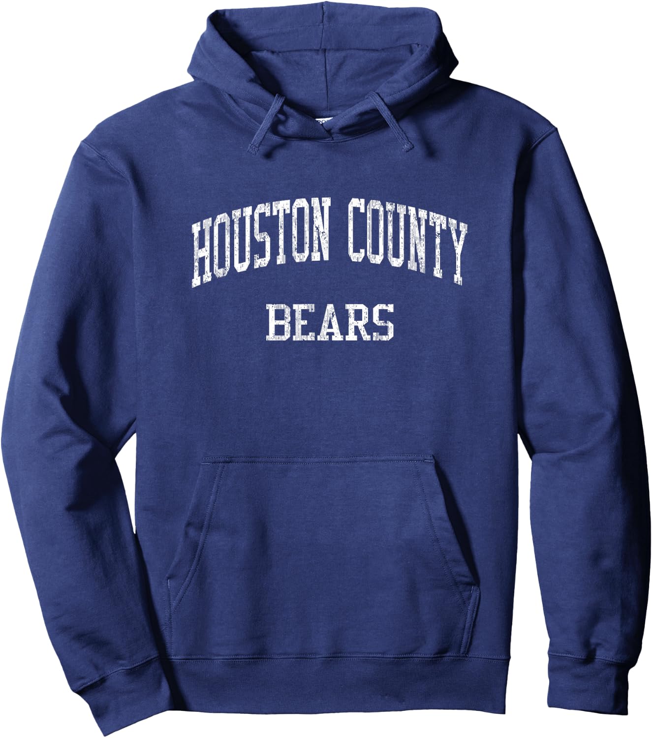 Houston County High School HS Warner Robins GA Vintage Sport Hoodie - Hoodie | Navy