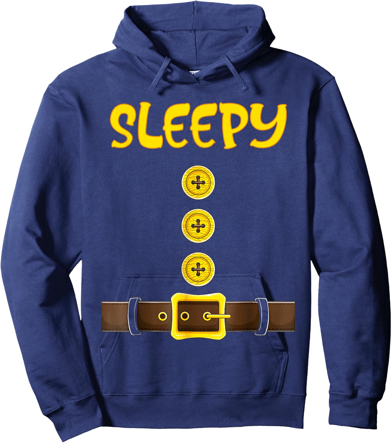 Dwarf Easy Halloween Dwarf Costume Color Matching Hoodie - Hoodie | Navy