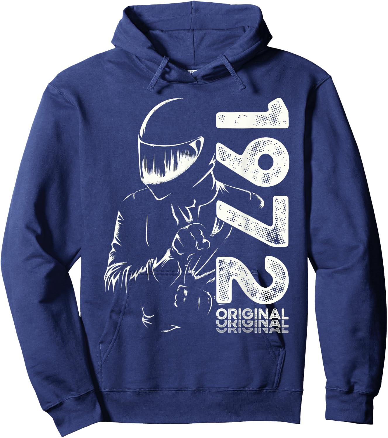 53rd Birthday Man Motorcycle Biker Biker 1972 , Black, S Hoodie - Hoodie | Navy