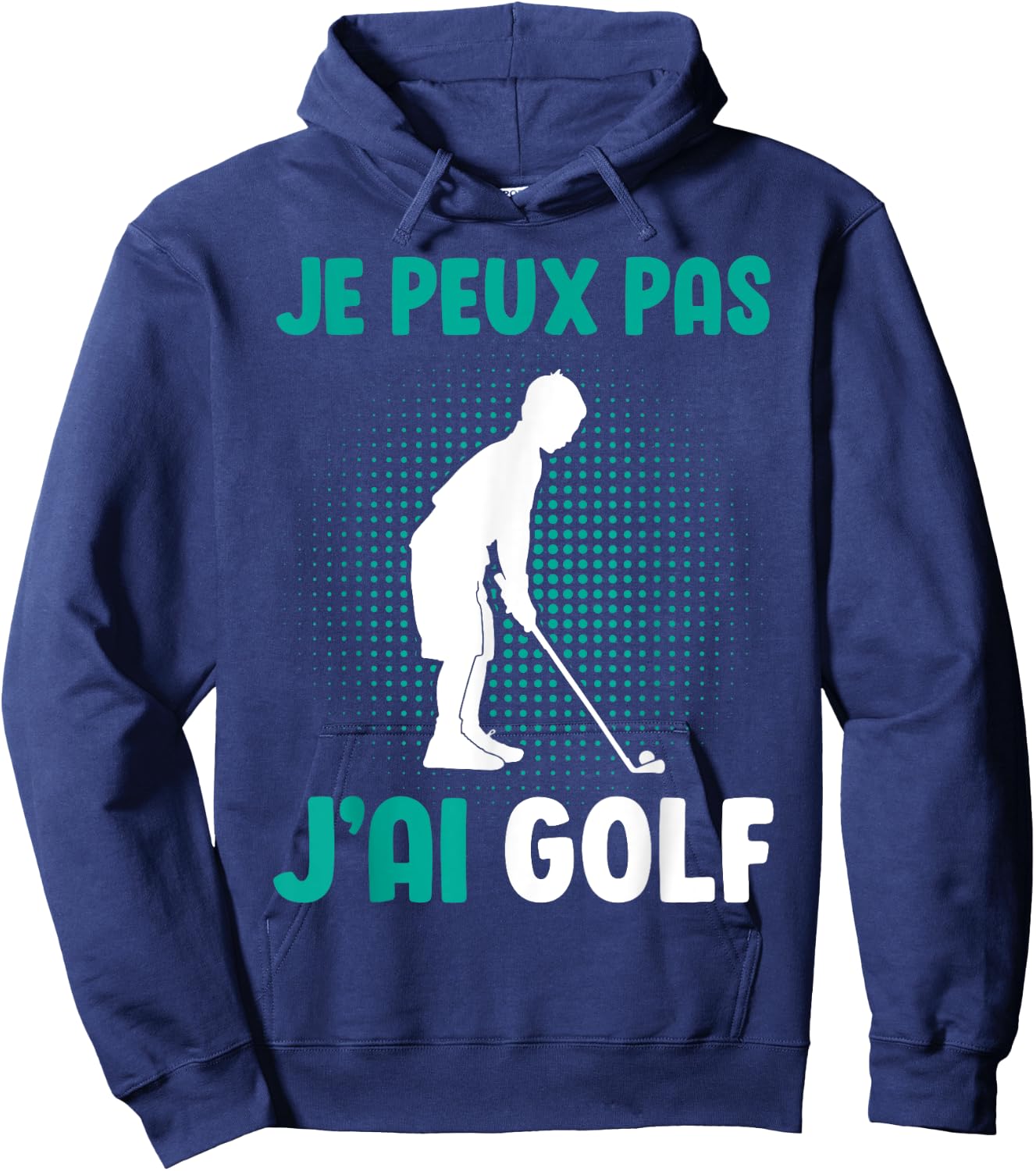 Je Peux Pas J'Ai Golf Boys' Golfer , Black, S Hoodie - Hoodie | Navy