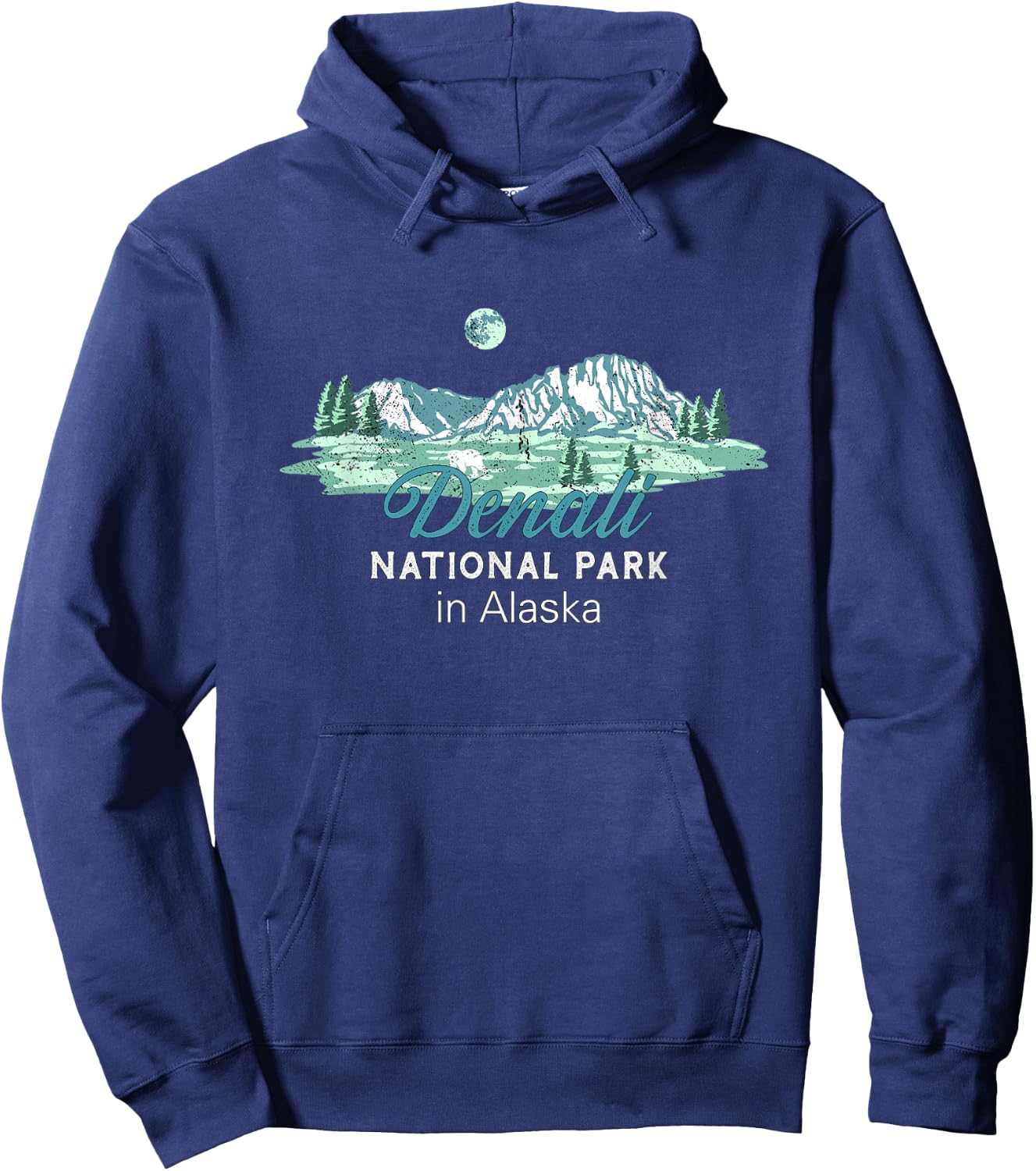 Denali National Park Alaska Hoodie - Hoodie | Navy