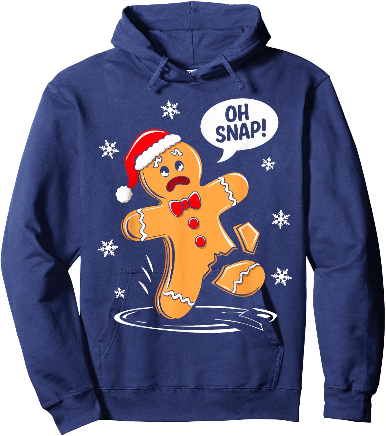 Oh Snap Gingerbread Man Shirt Adult Kids Men Women Costume Hoodie - Hoodie | Navy