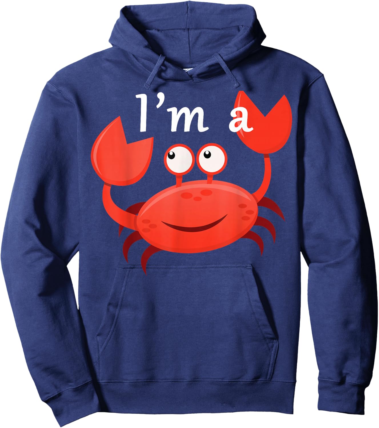 I Am A Crab , black, S Hoodie - Hoodie | Navy