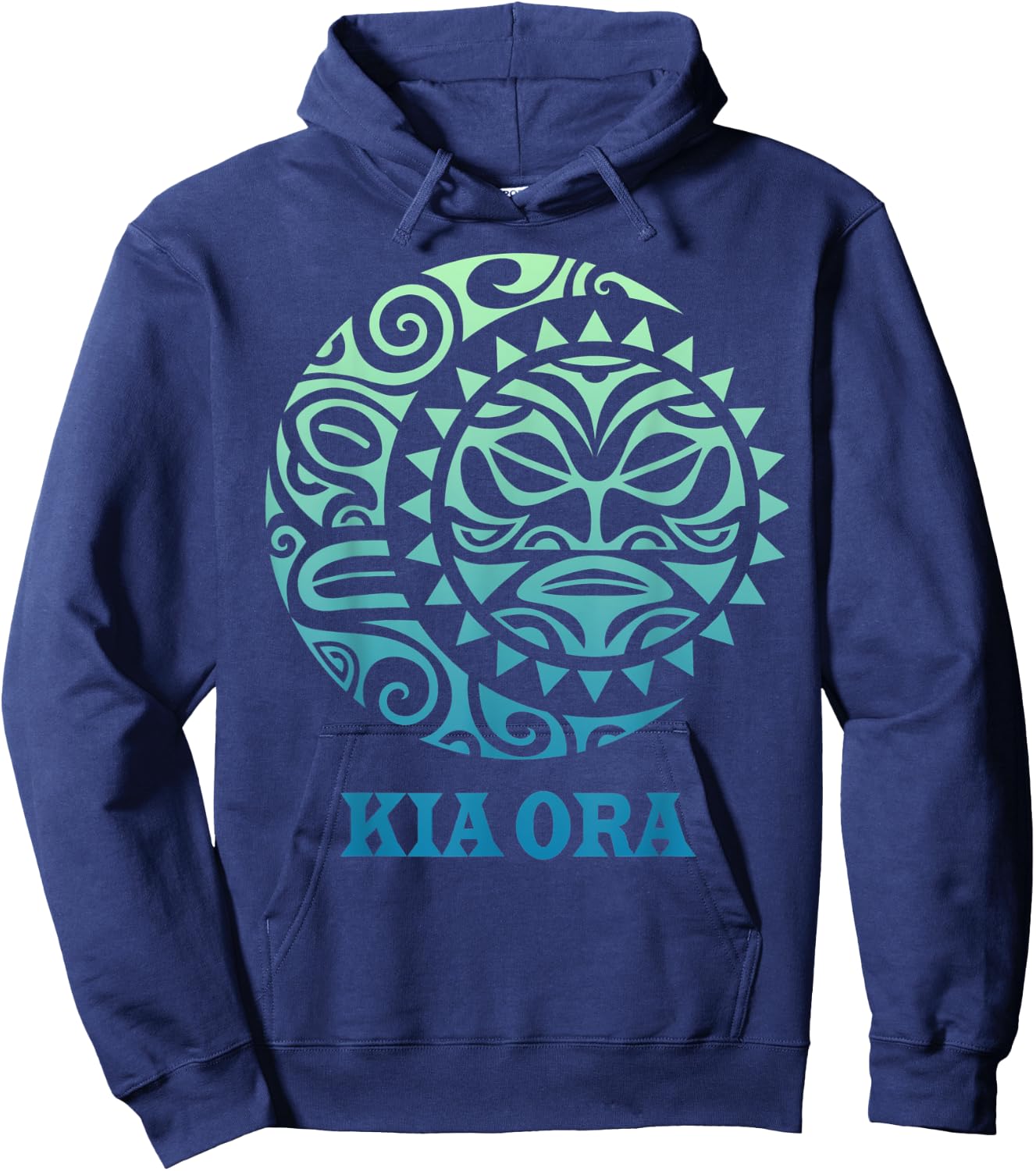 Neuseeland Sonne Mond Kia Ora Kultur Sonne Mond Symbol Haka Hoodie - Hoodie | Navy