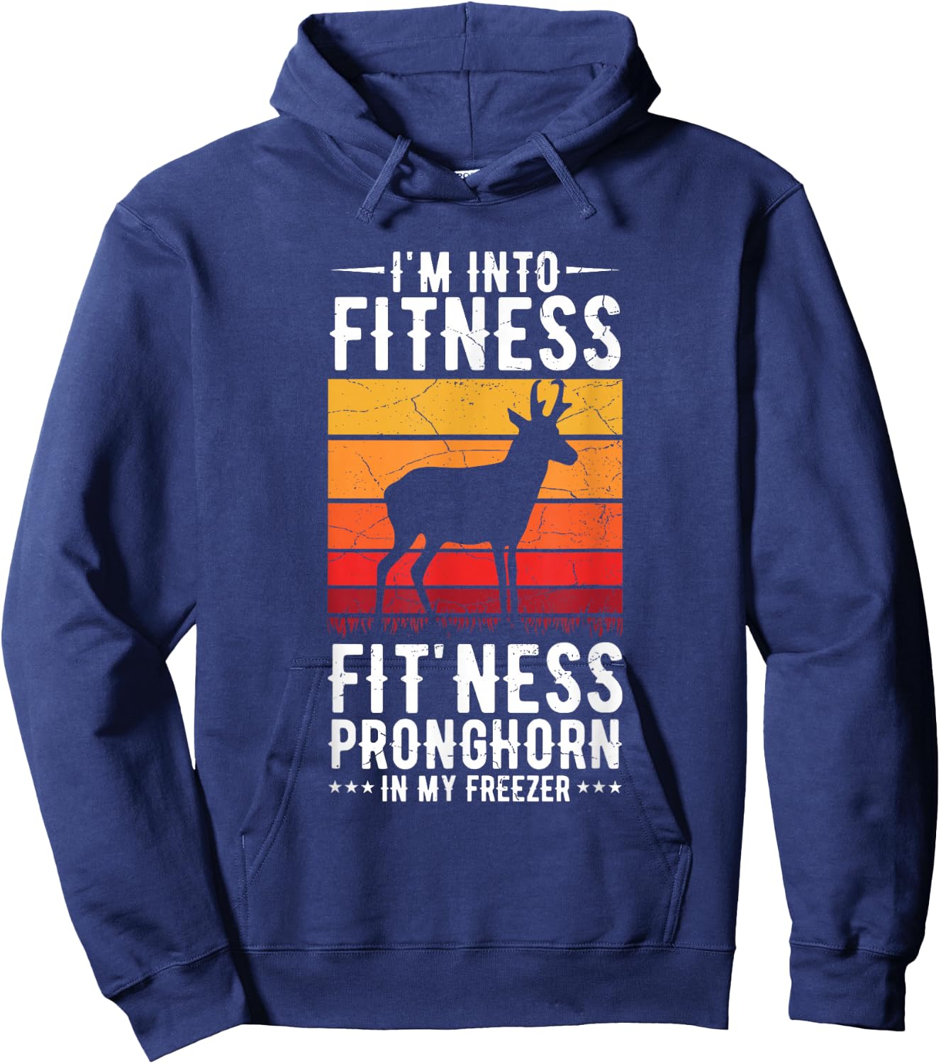 Hunting Pronghorn Antelope Design for a Pronghorn hunter Hoodie - Hoodie | Navy