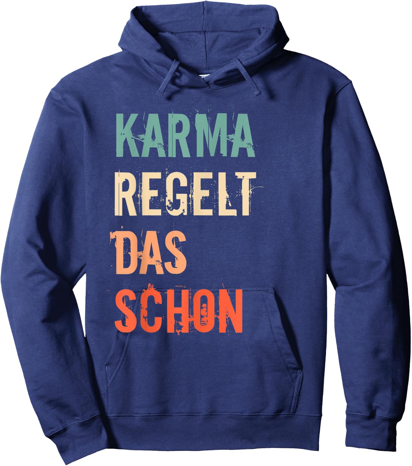 Meditation Entspannnung Sarkasmus Karma Regelt Das Schon Hoodie - Hoodie | Navy