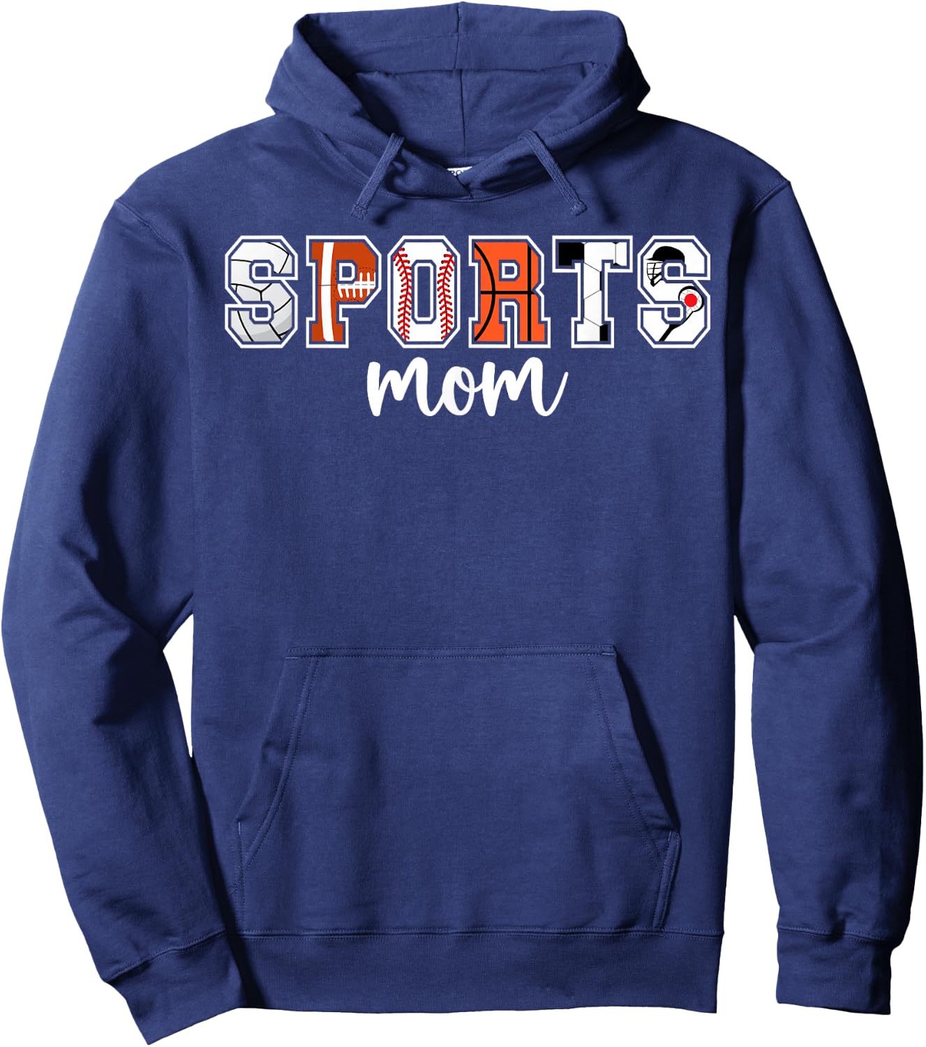 Sports Mom Sports Mama Sport Mom Sports Mother Hoodie - Hoodie | Navy
