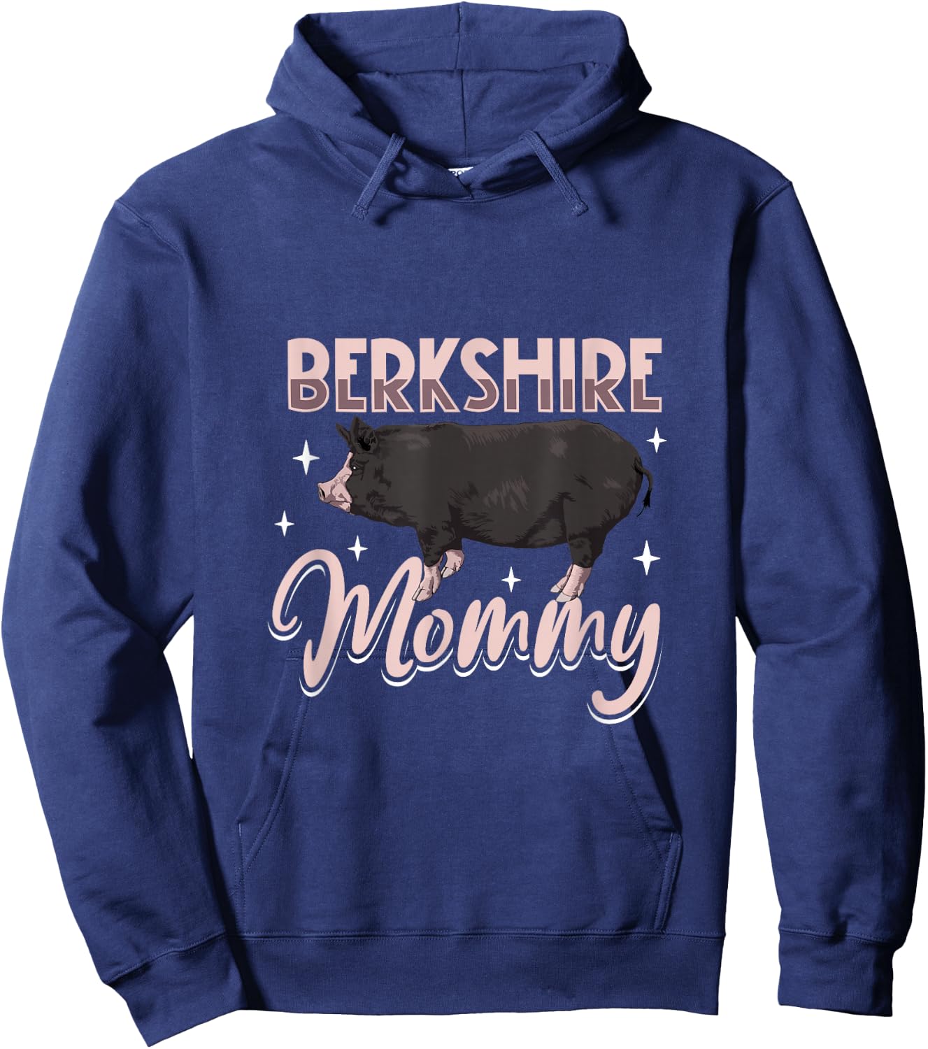 Berkshire Pig Mommy Hoodie - Hoodie | Navy