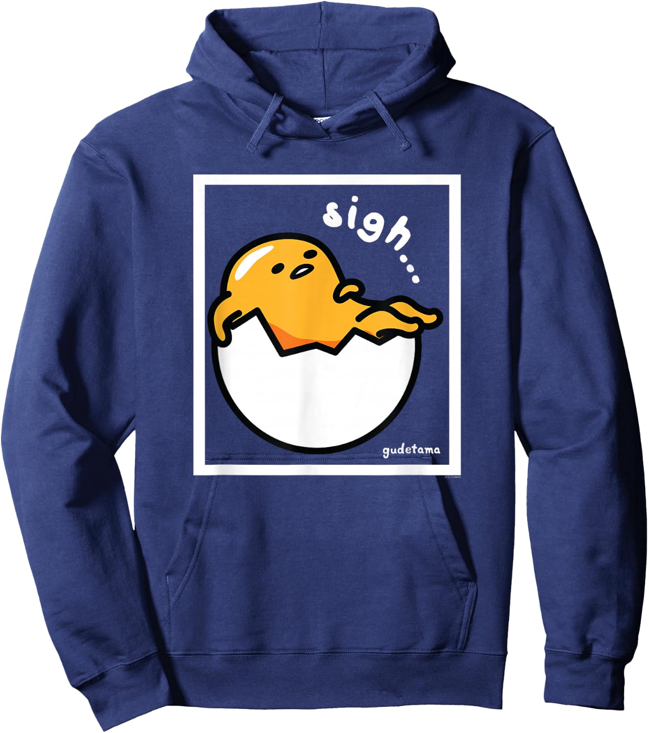 Gudetama "Sigh" Shirt Hoodie - Hoodie | Navy