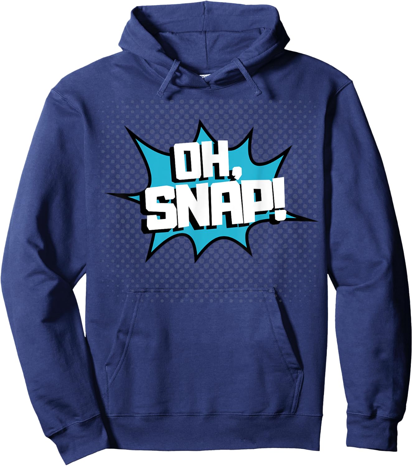 OH SNAP! Pop Art Comic Book Speech Bubbles Street Graffiti Hoodie - Hoodie | Navy