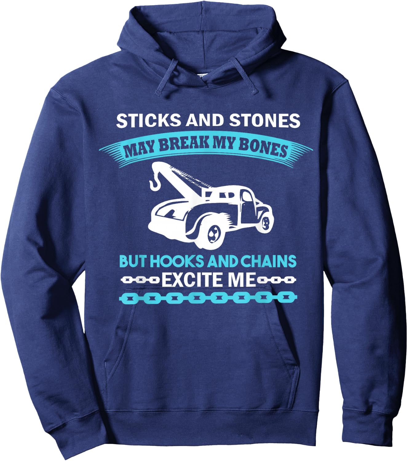 Tow Truck Driver Quote - Funny Tow Trucker Hoodie - Hoodie | Navy