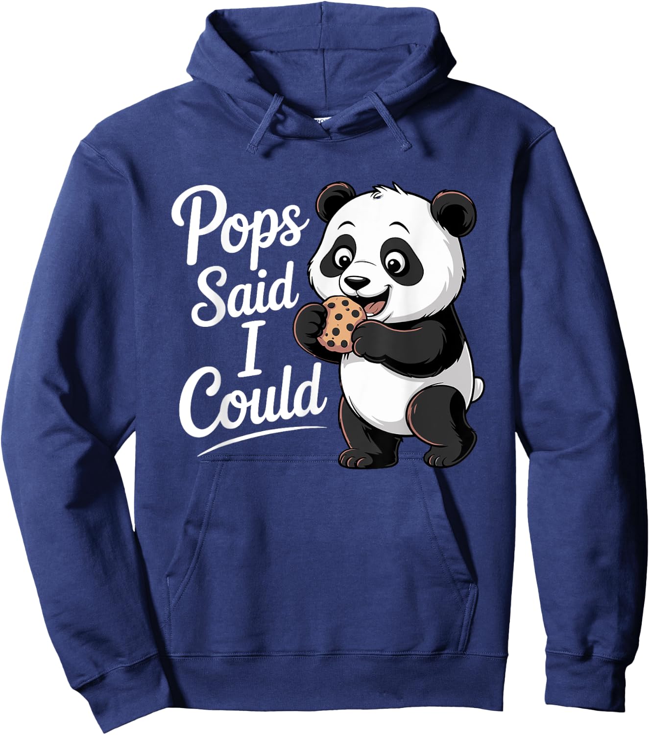 Funny Pops Said I Could Sweet Panda Toddler Grandpa Hoodie - Hoodie | Navy