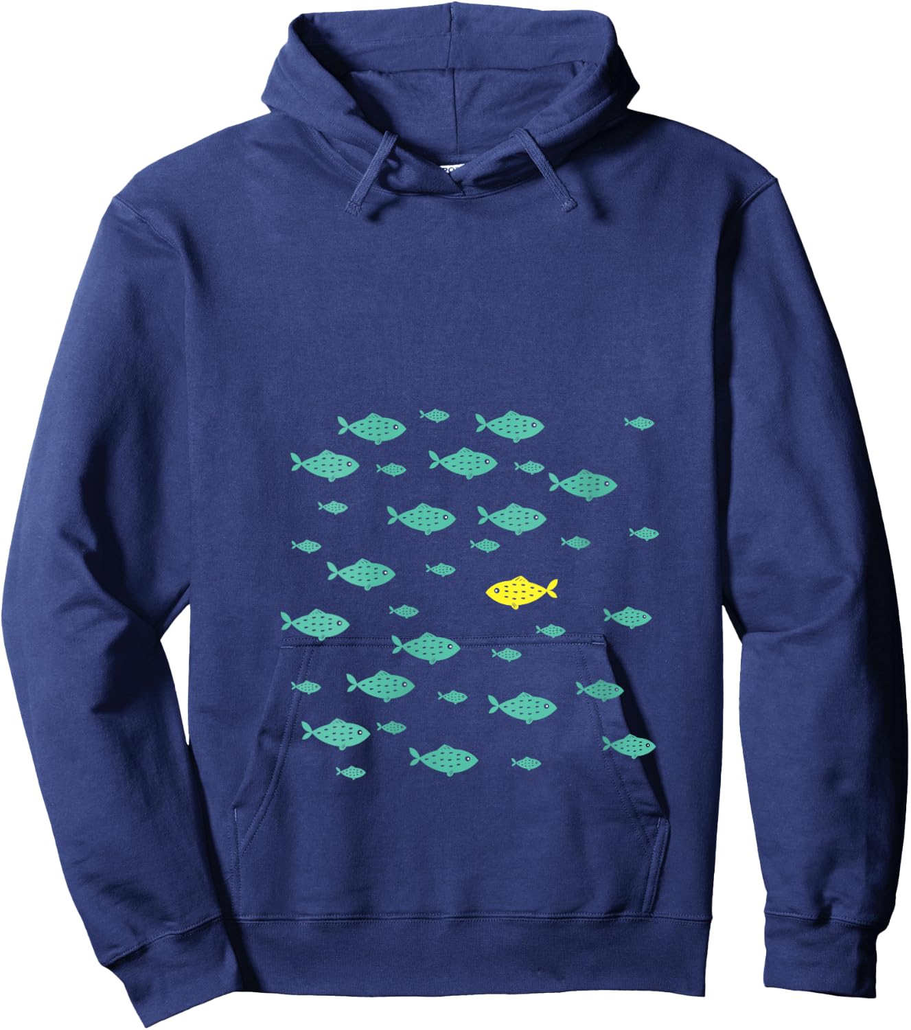 Women's Swimming Against The Current Motivational Inspiration Gift V-Neck Hoodie - Hoodie | Navy