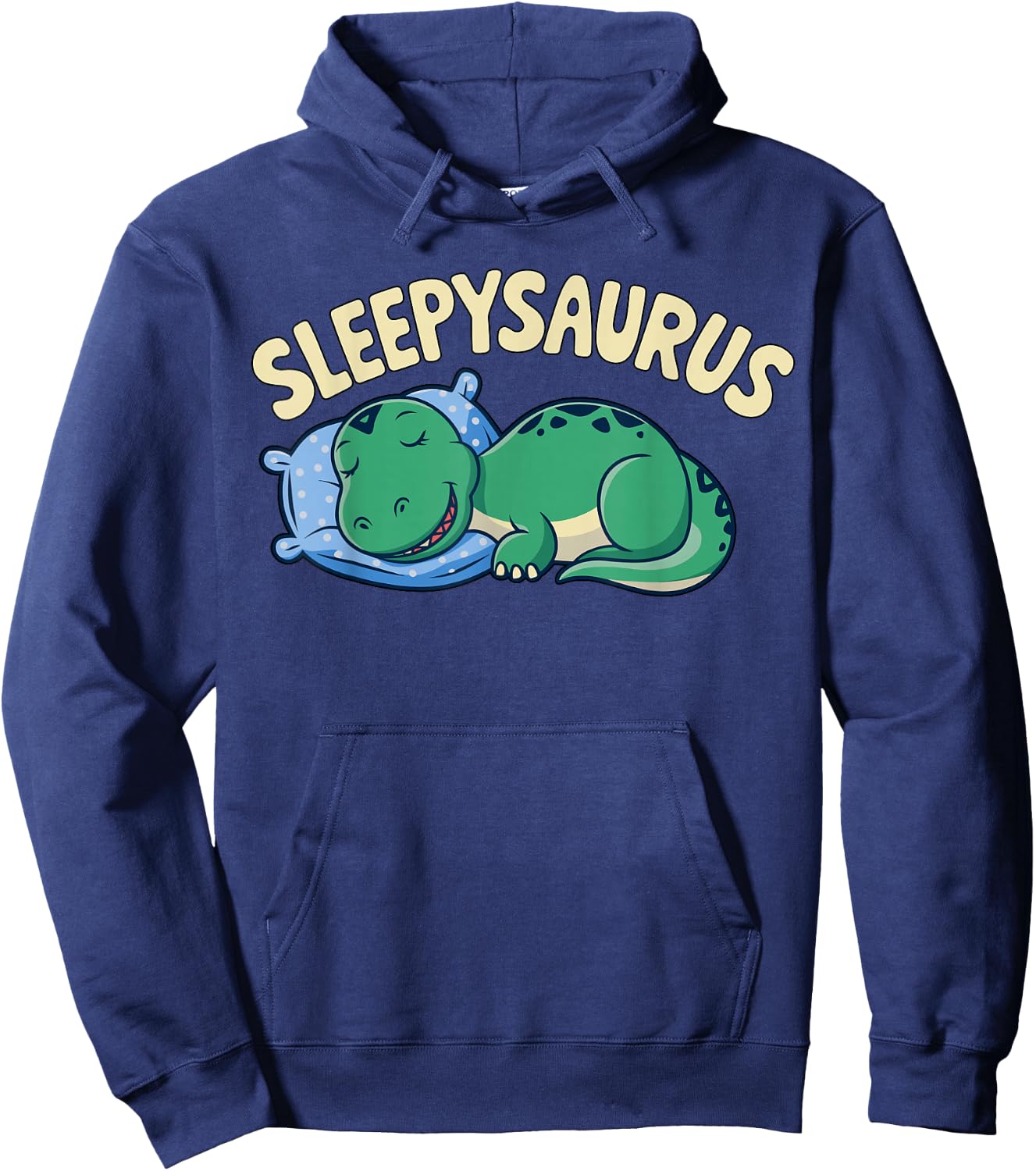 Sleepysaurus T-Rex Sleeping Hoodie - Hoodie | Navy