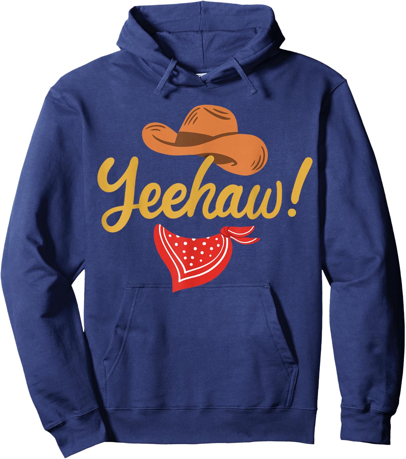 Yeehaw Cowboy Cowgirl Western Country Rodeo Hoodie - Hoodie | Navy