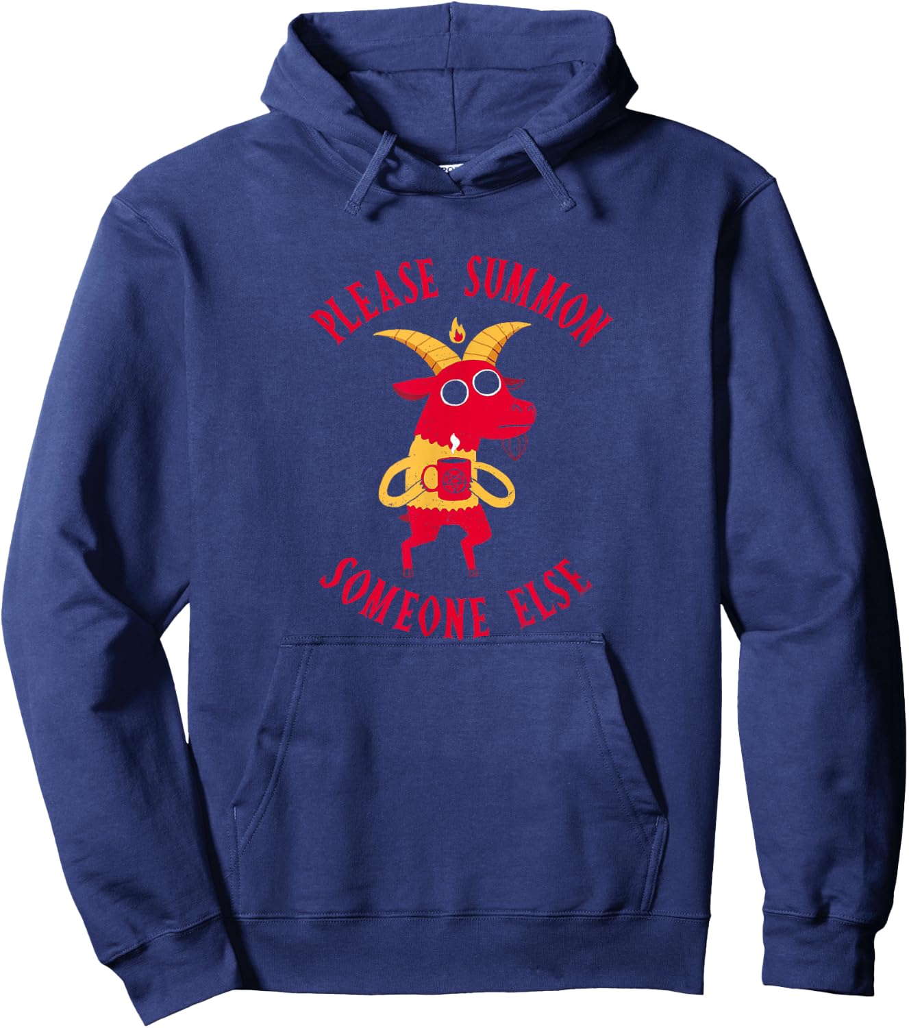 Funny Devil: Summon Someone Else - Official DinoMike Design Hoodie - Hoodie | Navy