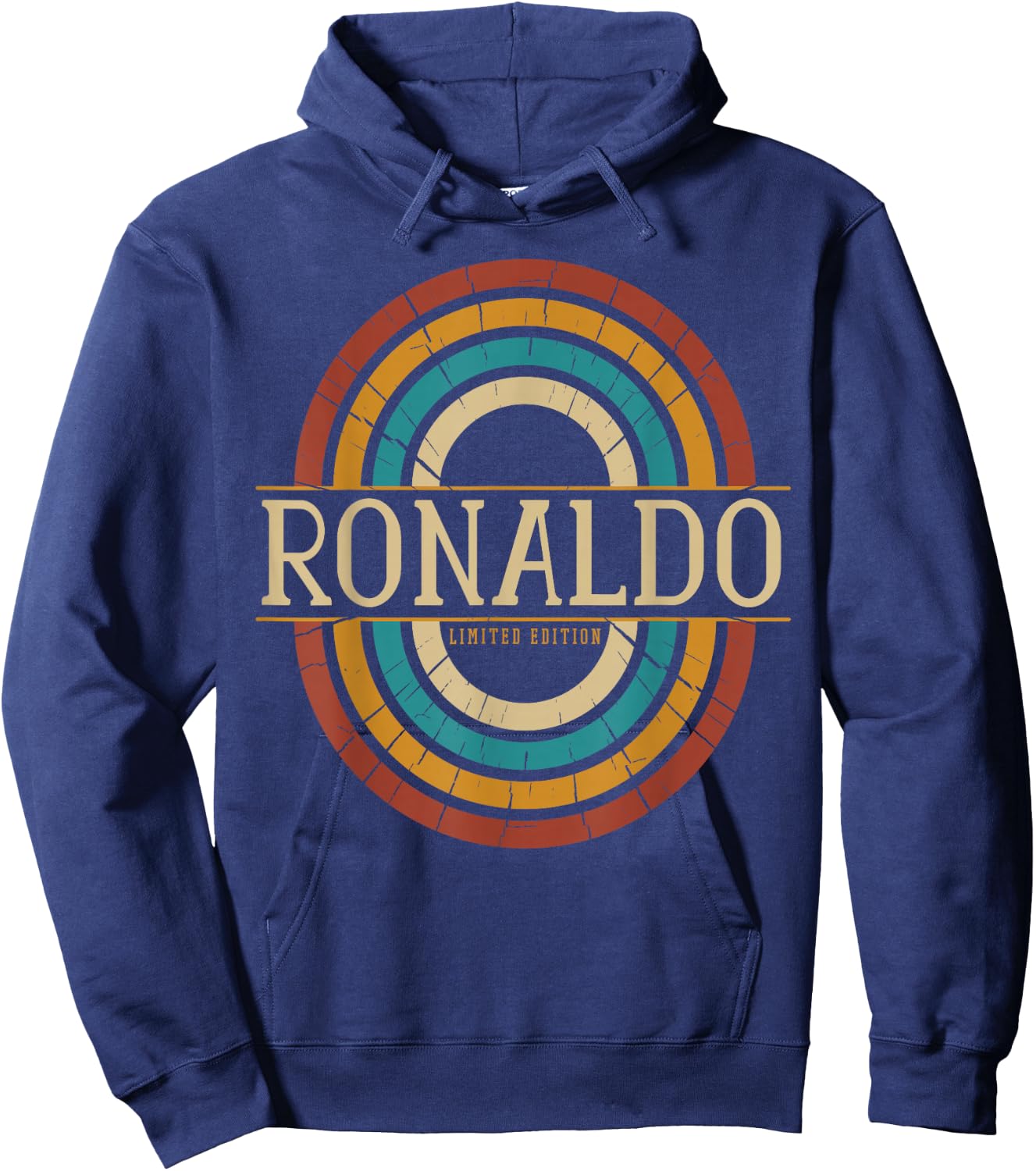 Ronaldo Name Personalized Men Boys Vintage Appreciation Hoodie - Hoodie | Navy