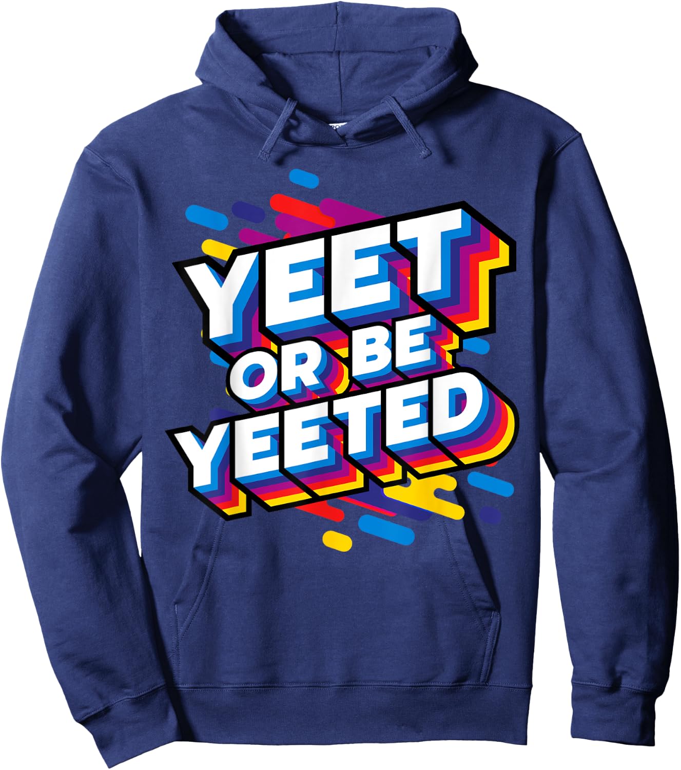 Yeet Or Be Yeeted Kid's Trendy Meme Slogan Yeeting Hoodie - Hoodie | Navy