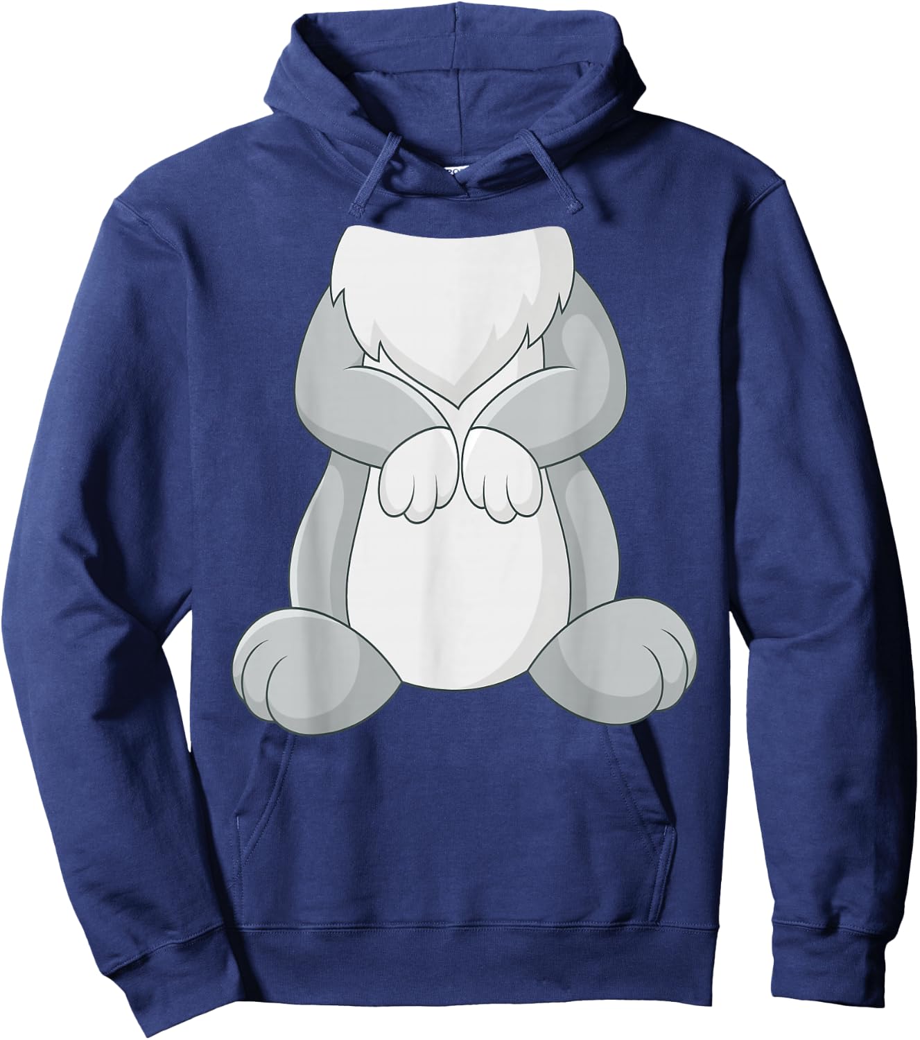 Rabbit Rabbit Costume Shirt , gray Hoodie - Hoodie | Navy