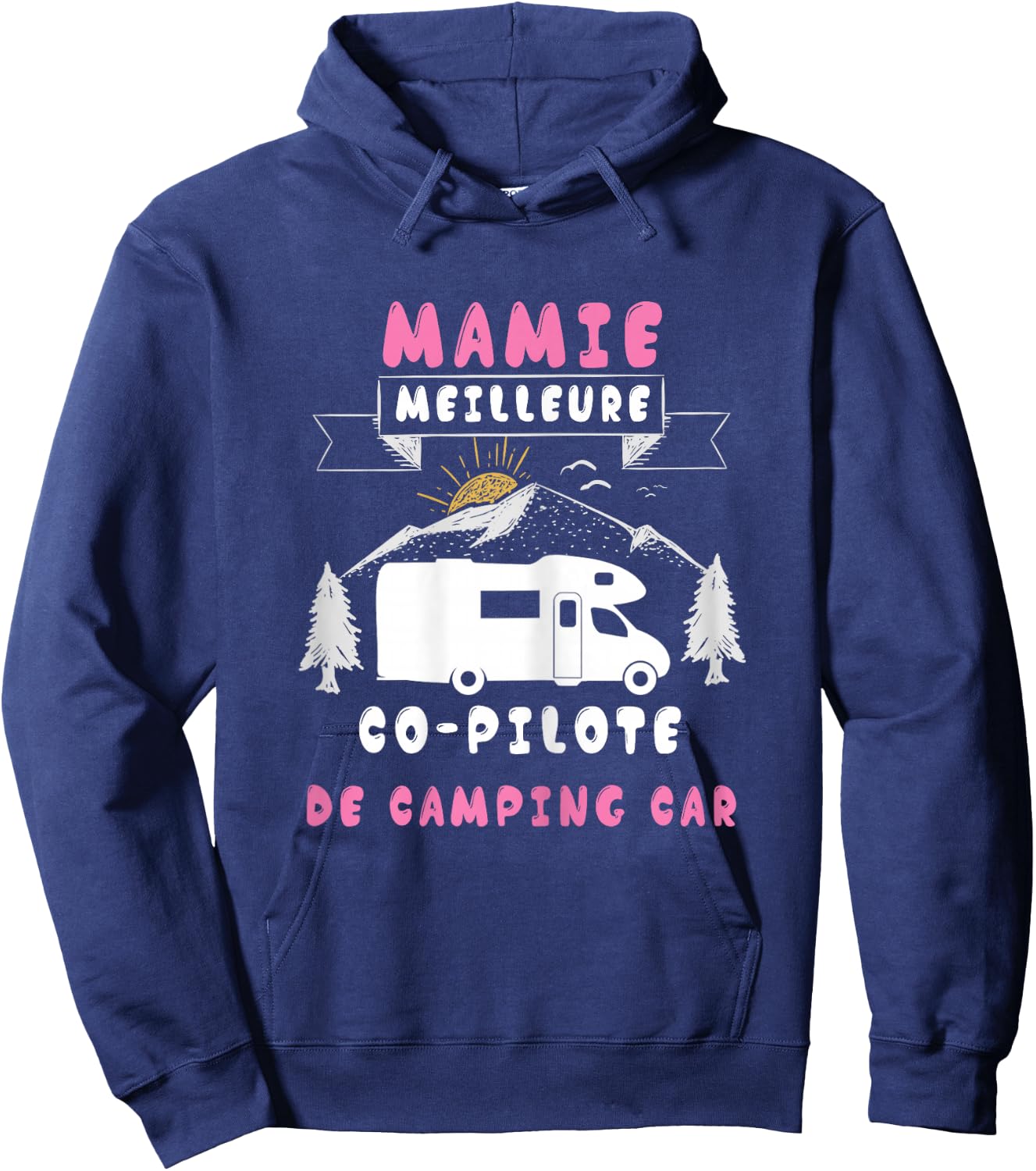 Grandma - Granny Motorhome Campervan Grandmother's Day , Black Hoodie - Hoodie | Navy