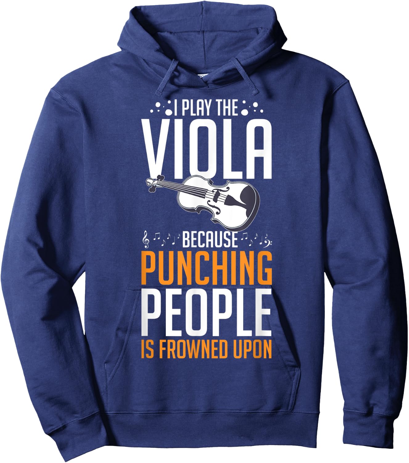 Viola Instrument Music Notes Player Lesson Beginner Hoodie - Hoodie | Navy