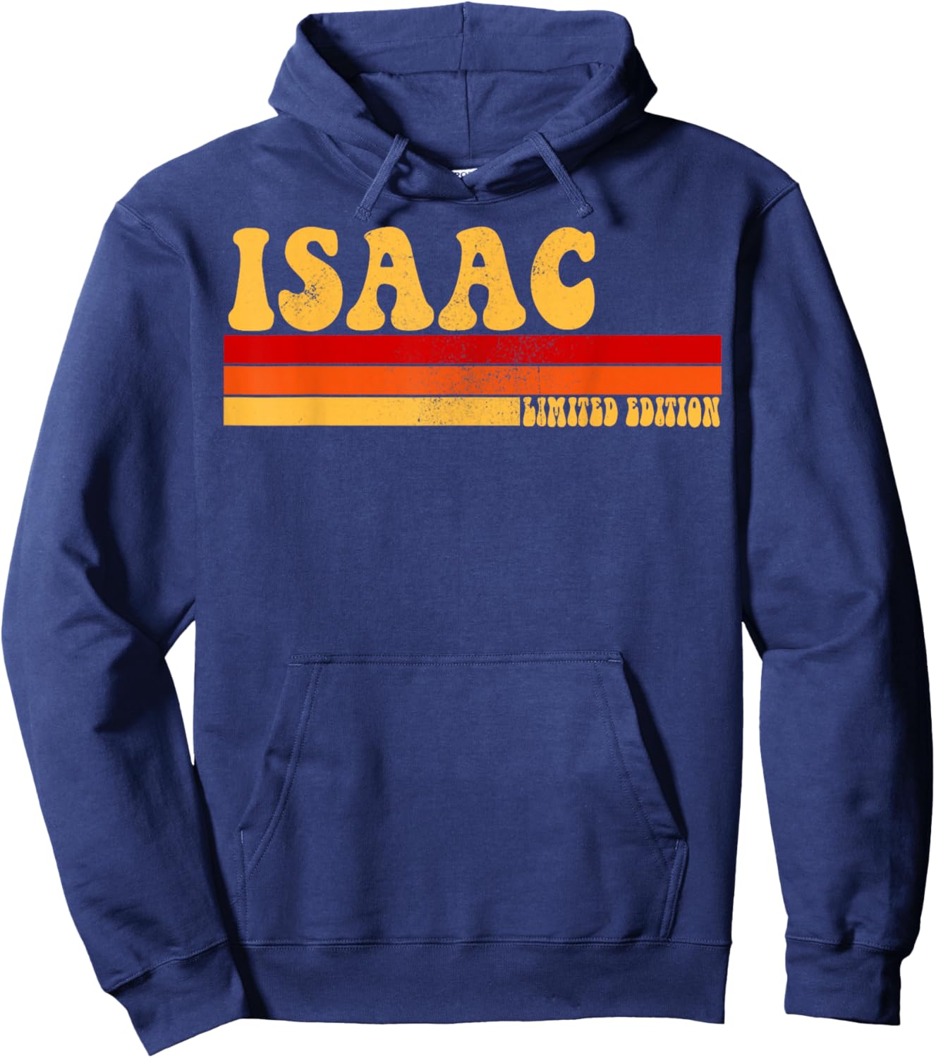 ISAAC Name Personalized Idea Men Retro Vintage ISAAC Hoodie - Hoodie | Navy