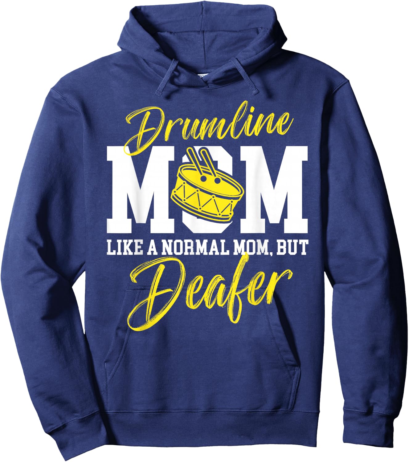 Drumline Mom Definition Drumline Mother Drumline Mama Hoodie - Hoodie | Navy