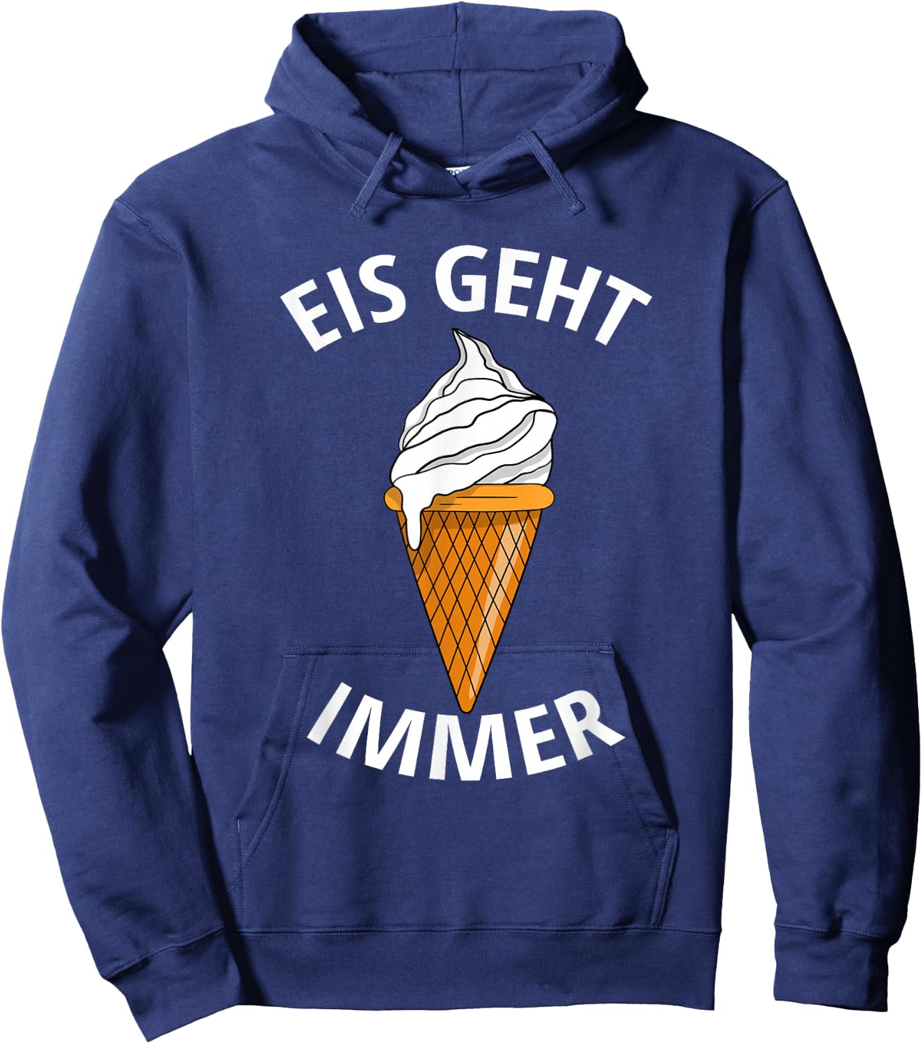 EIS GEHT IMMER , black Hoodie - Hoodie | Navy