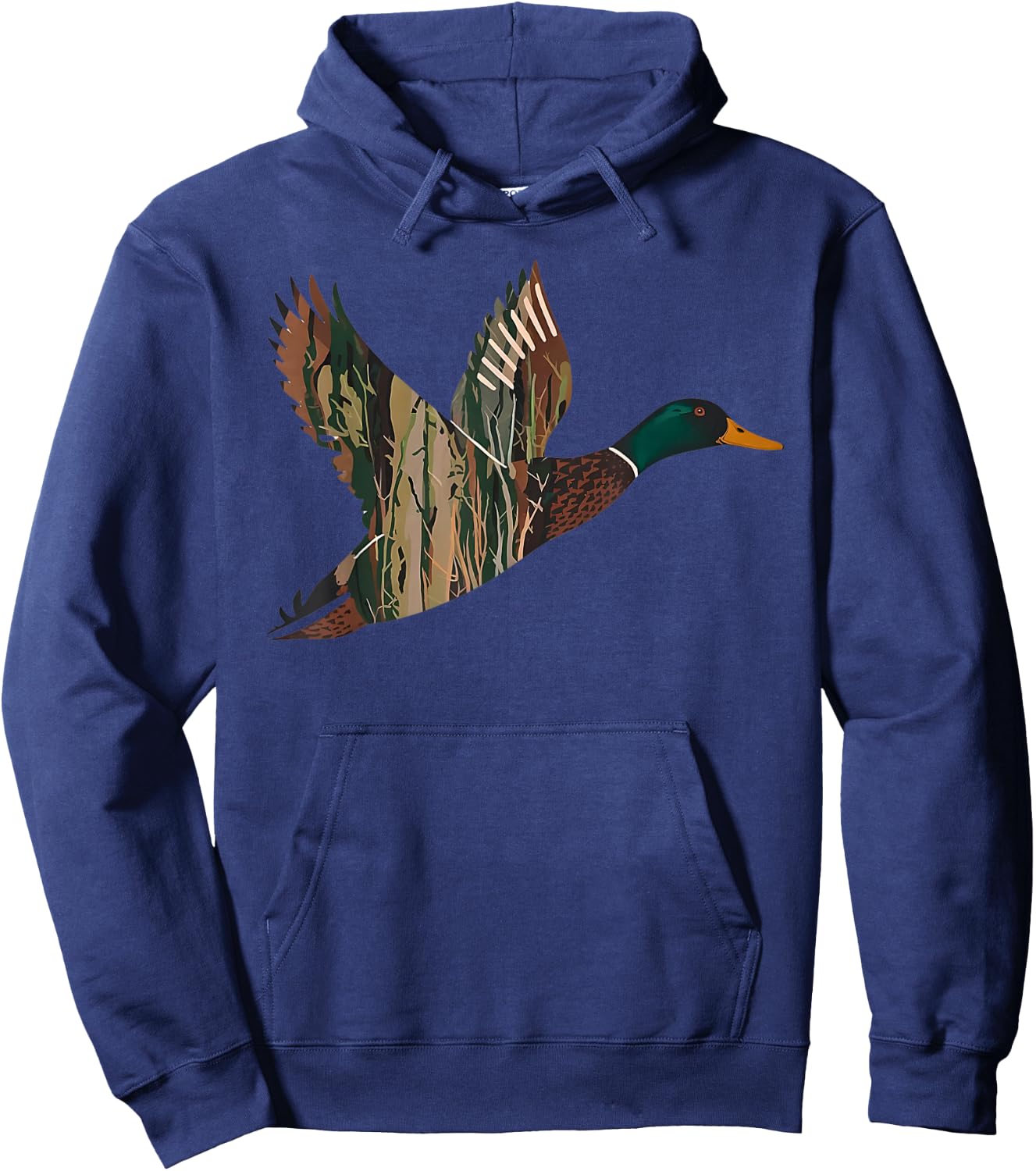 Southern Duck Camo Hunting Gifts Men Waterfowl Hunter Hoodie - Hoodie | Navy