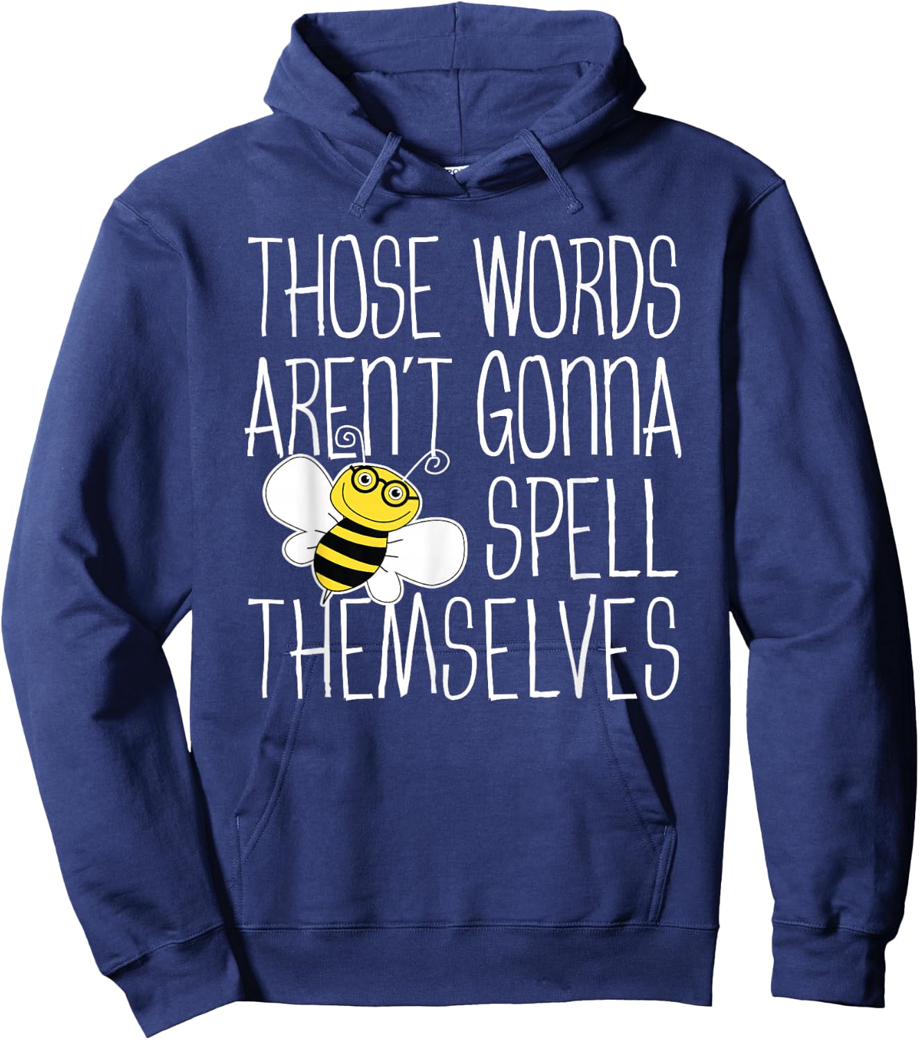 Cute Spelling Bee Design For Competitive Word Loving Kids Hoodie - Hoodie | Navy