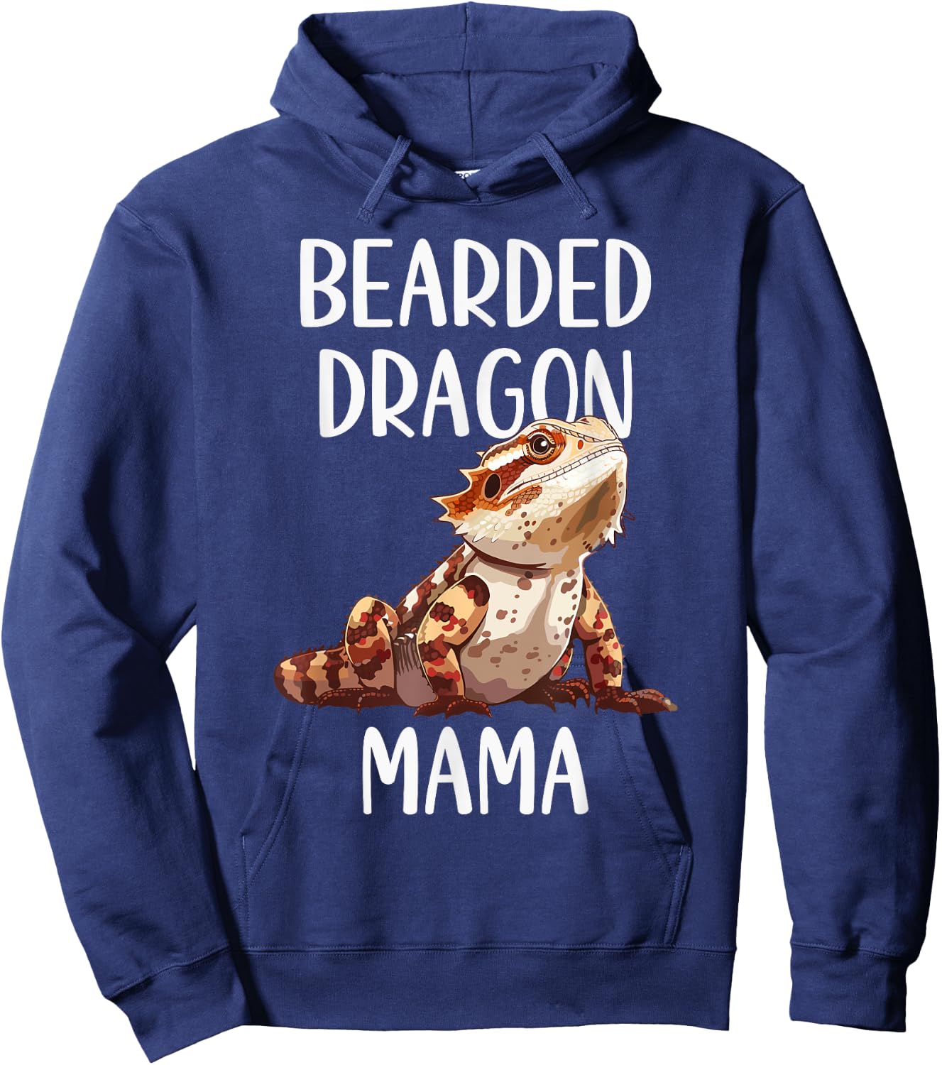 Bearded Dragon Mama Funny Animals Lover Mom Gift Mothers Day Hoodie - Hoodie | Navy