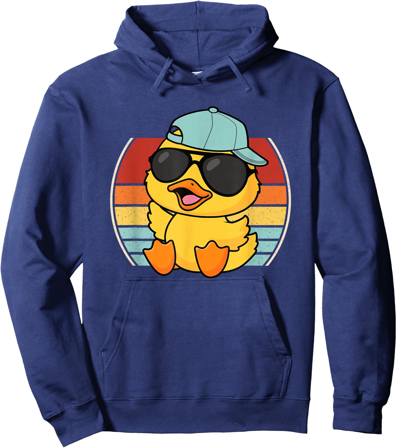 Cool Duck Retro Duck Lover Men Women Boys Girls Kids Hoodie - Hoodie | Navy