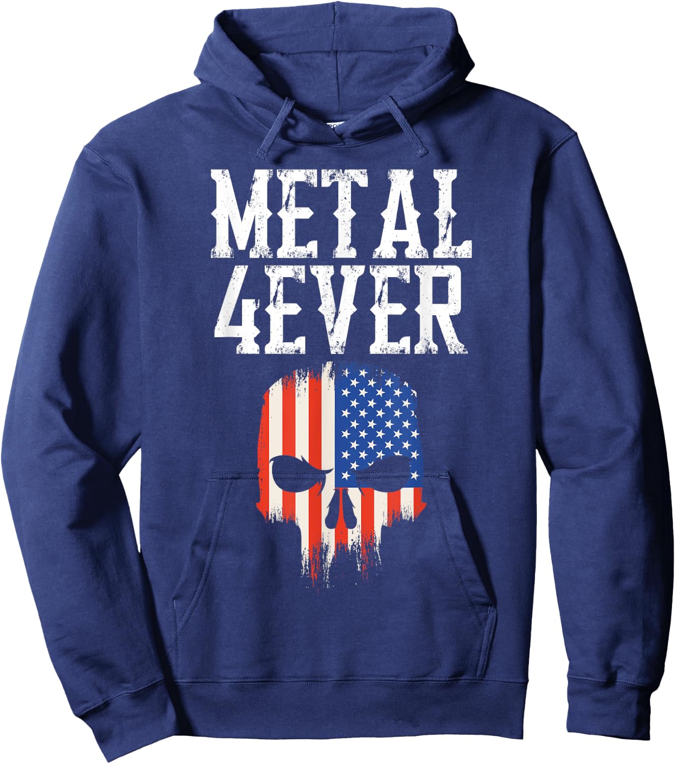 Metal Music Forever - Heavy, Death, Black Metal Hoodie - Hoodie | Navy