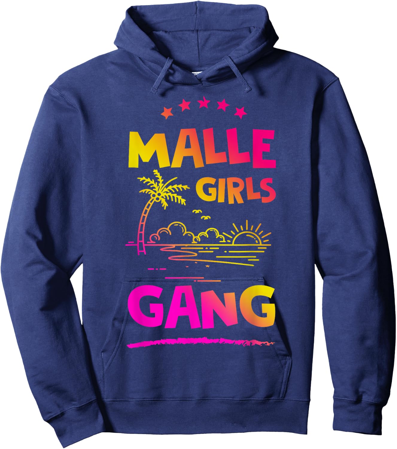 Malle Girls Gang | Mallorca Mädels Tour Hoodie - Hoodie | Navy