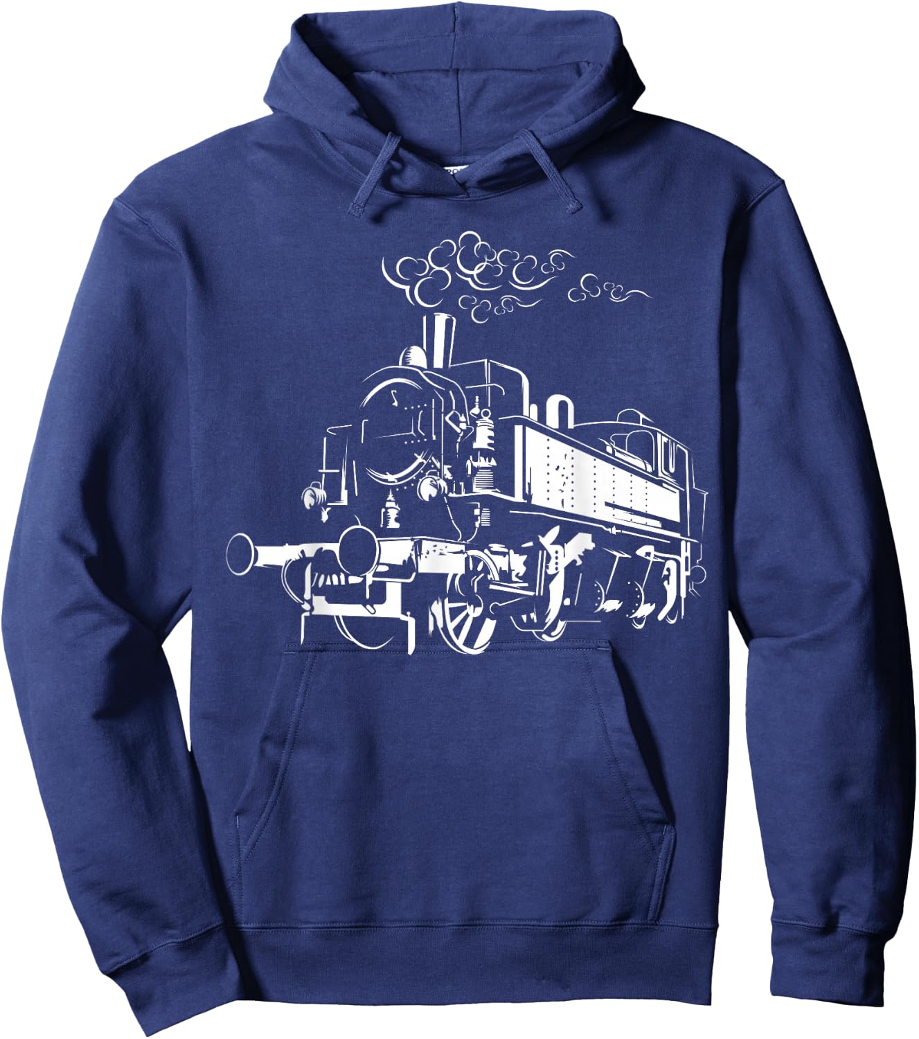 alte Retro Eisenbahn Lokomotive sächsische Bahn Dampflok Hoodie - Hoodie | Navy