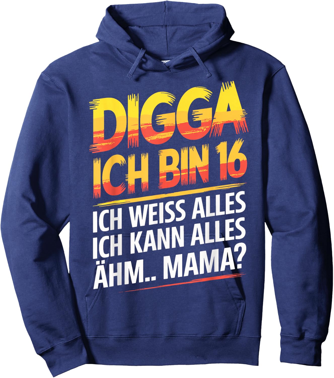 16th Birthday Boy Girl 16 Years 2009 Funny Gift , black Hoodie - Hoodie | Navy