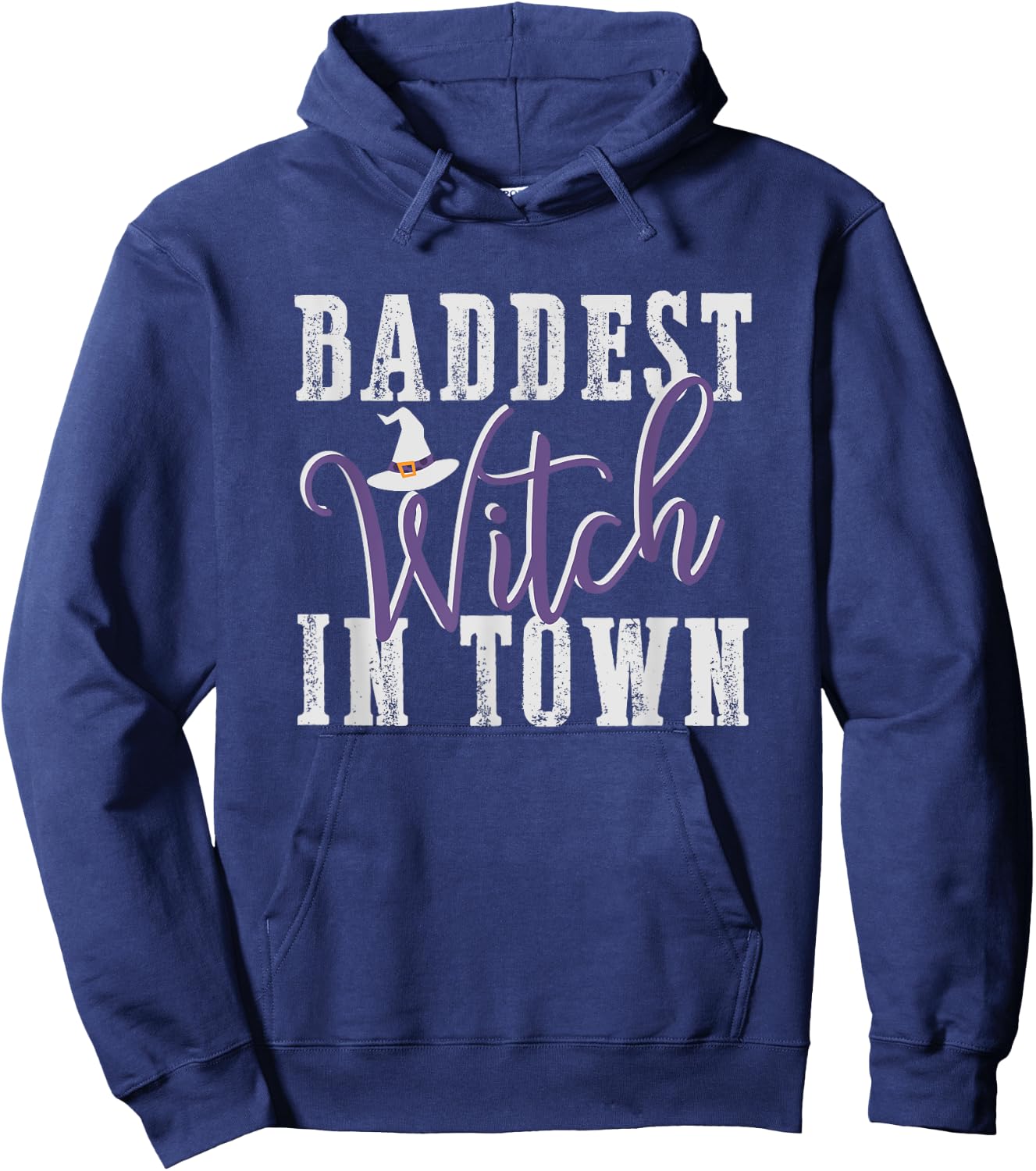 Baddest Witch In Town Shirt Bad Witches Halloween Party Good Hoodie - Hoodie | Navy