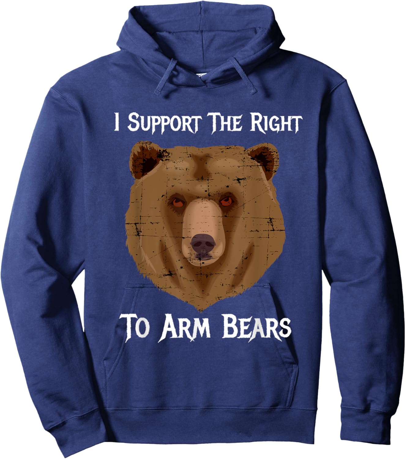 I Support The Right To Arm Bears 2nd Amendment T Shirt Hoodie - Hoodie | Navy