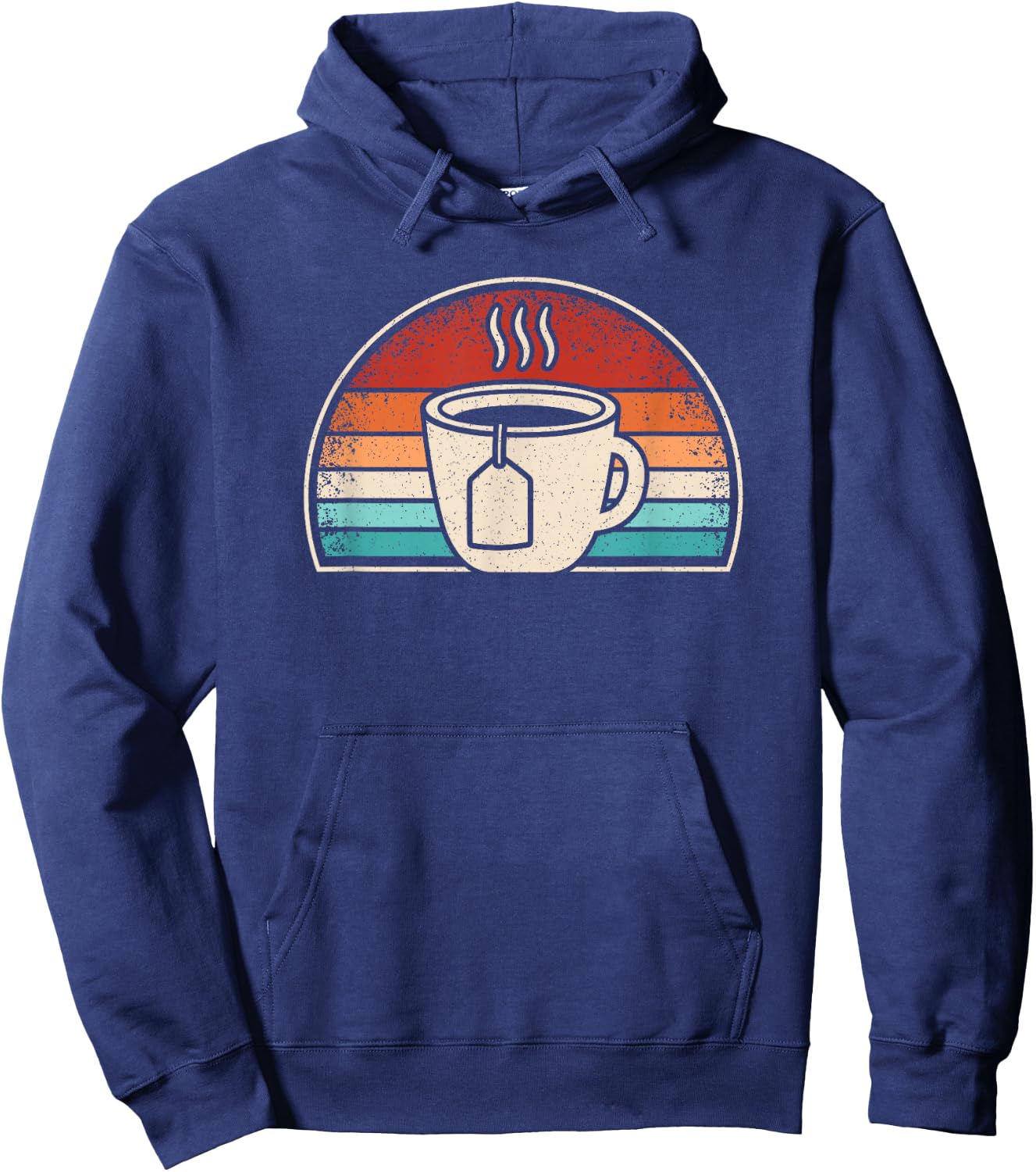 Tea Lover Vintage Cup Of Tea Retro Teacup Men Women Hoodie - Hoodie | Navy