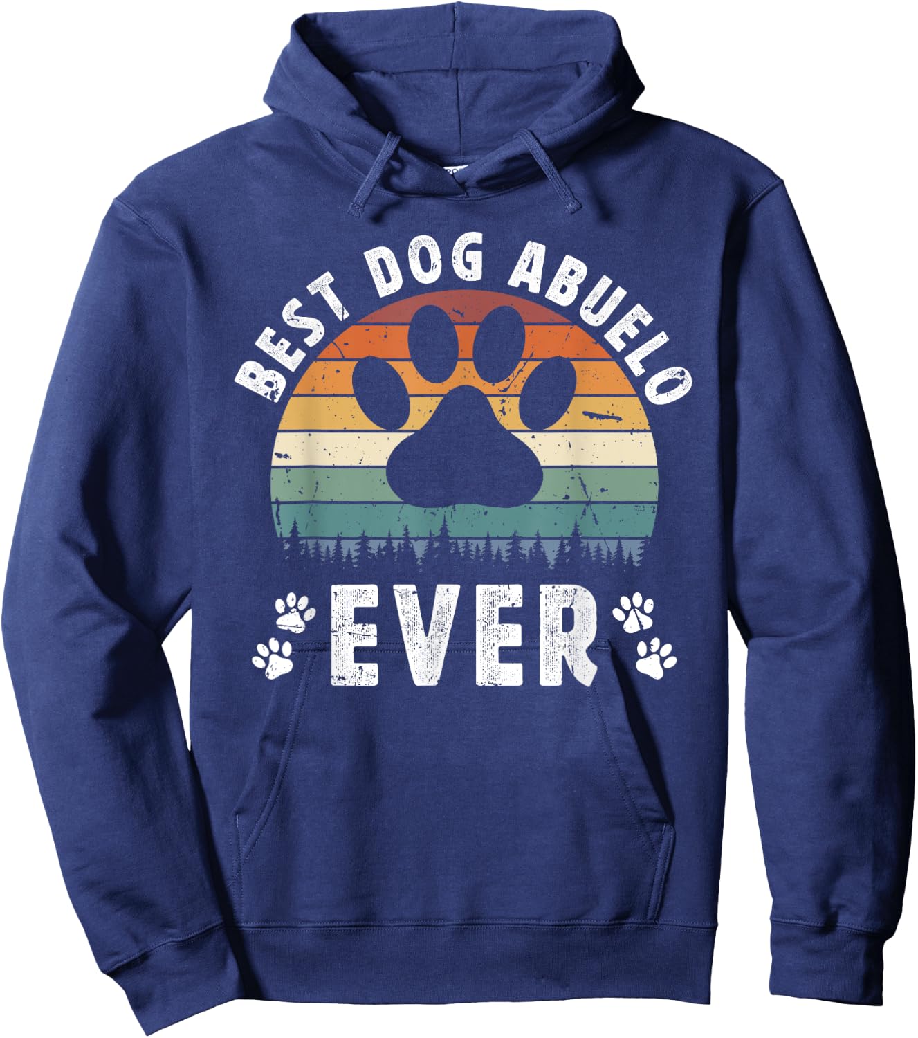 Best Dog Abuelo Ever Dog Lover Abuelo Dog Owner Abuelo Hoodie - Hoodie | Navy