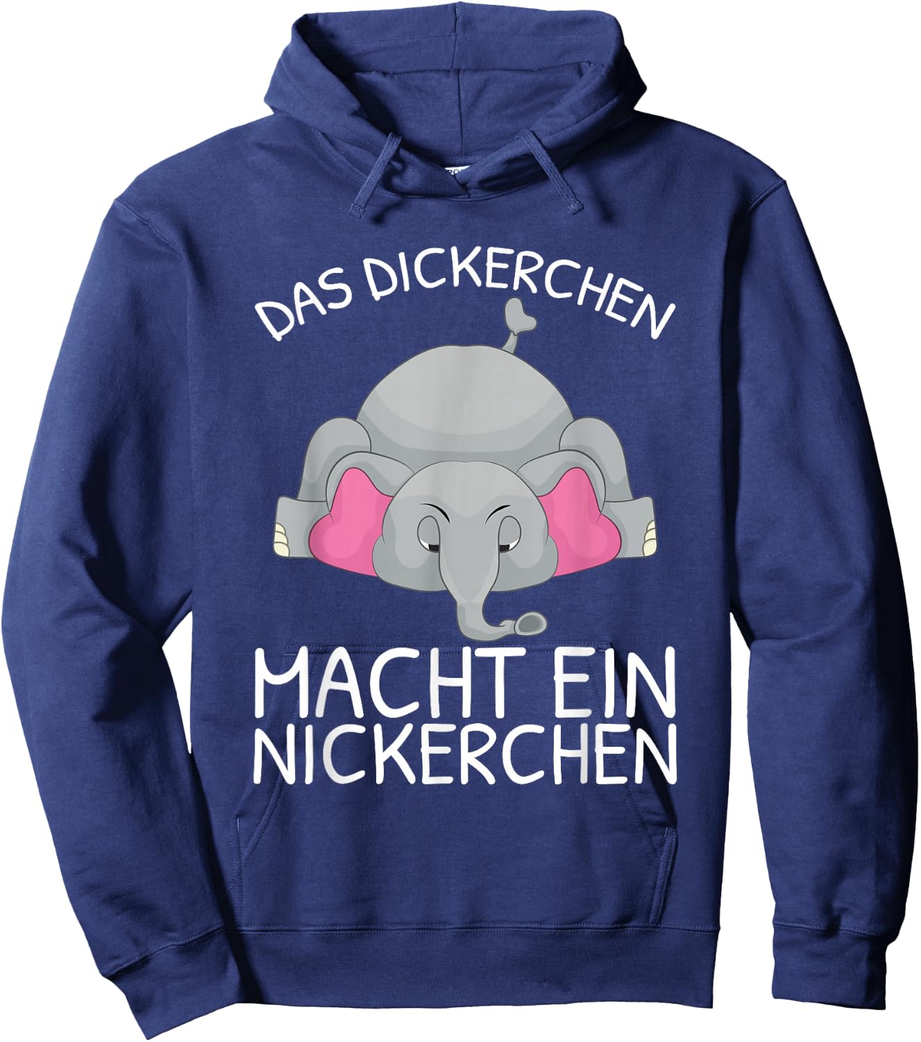 Das Dickerchen Macht Ein Naperchen Elephant Pyjamas Sleep , black Hoodie - Hoodie | Navy