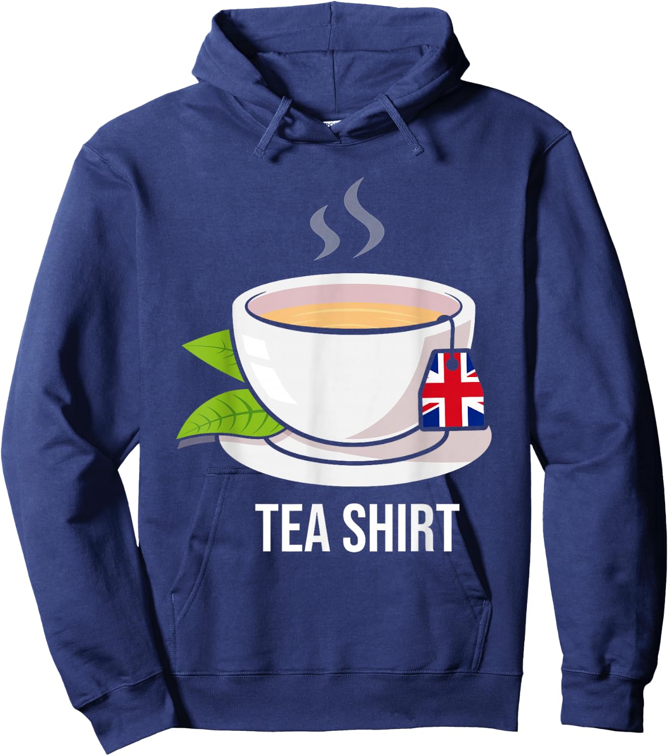 TEA SHIRT Teetasse Mit Britischer Flagge Hoodie - Hoodie | Navy