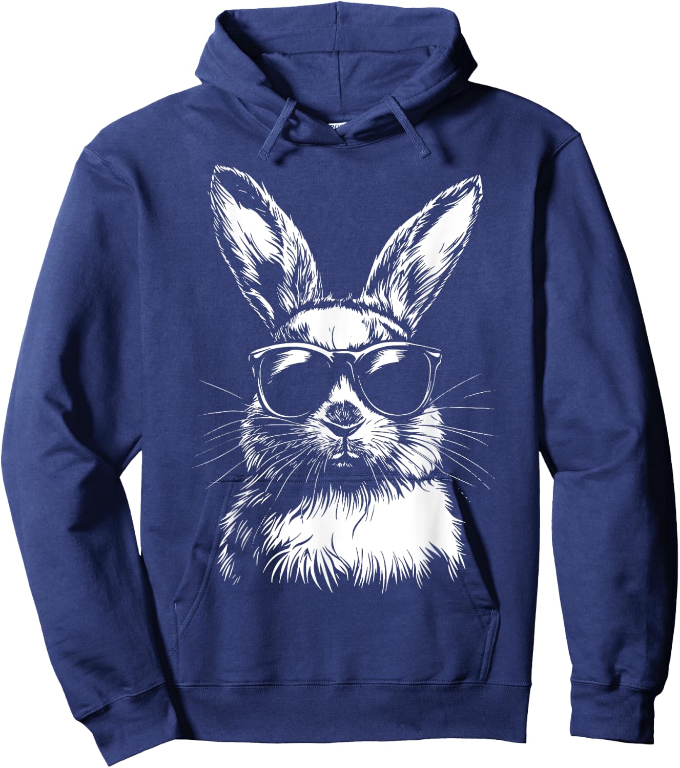 Rabbit Easter Bunny Sunglasses Hoodie - Hoodie | Navy