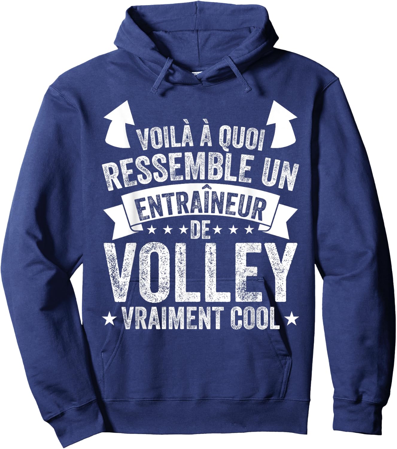 Coach Volleyball Un Entraîneur De Volley Vraiment Cool Hoodie - Hoodie | Navy