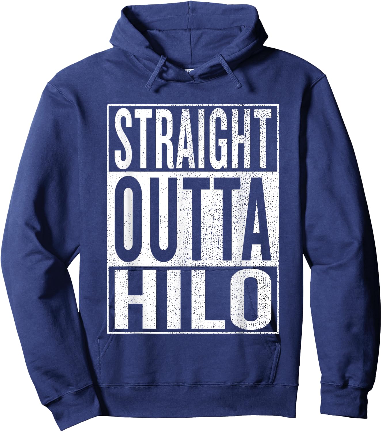 Straight Outta Hilo Great Travel Outfit & Gift Hoodie - Hoodie | Navy