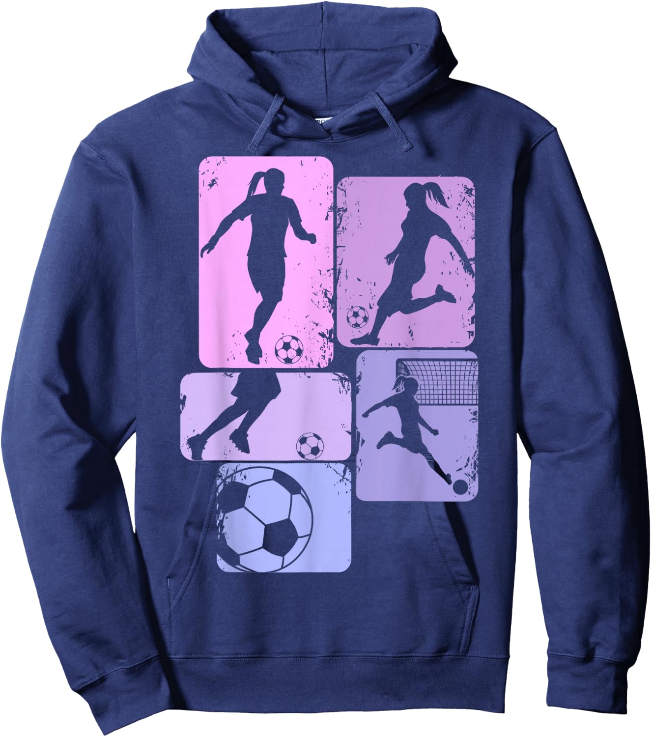 Fußball Mädchen Fußballerin Damen Fußballspielerin Hoodie - Hoodie | Navy